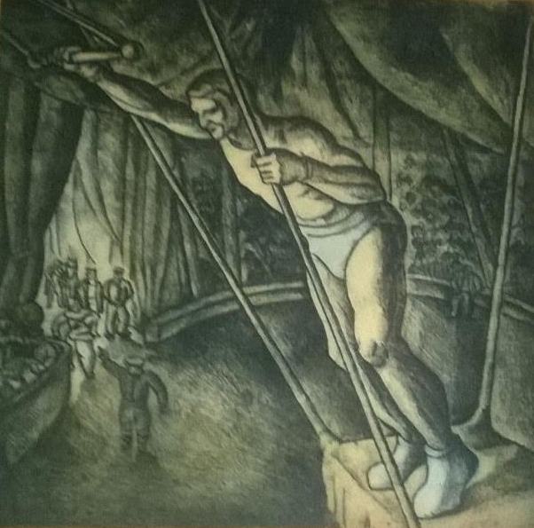 EL TRAPECISTA, 1933 (obra dedicado a la artista Aurora de Pietro)